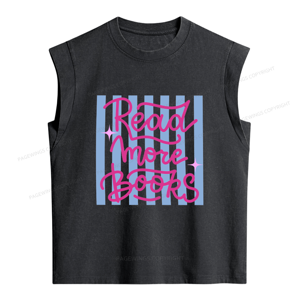 Pagewings Read More Books Women's Washed Tank Top