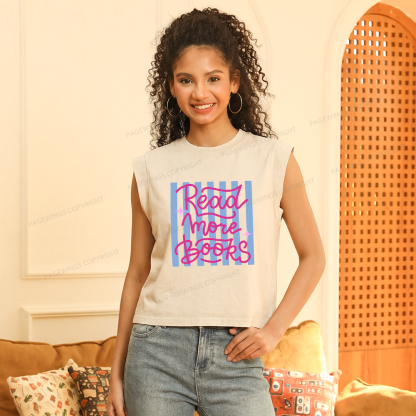 Pagewings Read More Books Women's Washed Tank Top