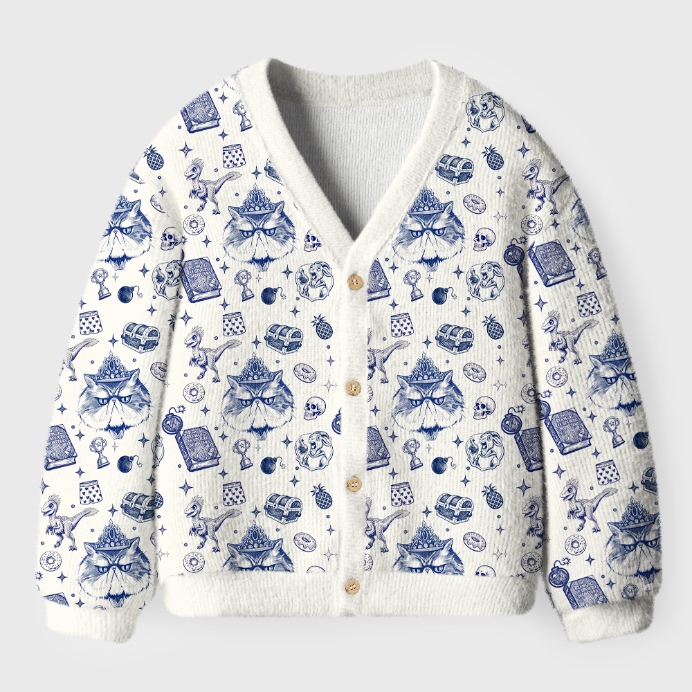 Pagewings Sci-Fi Book Lover Light Knit Unisex Cardigan Sweaters