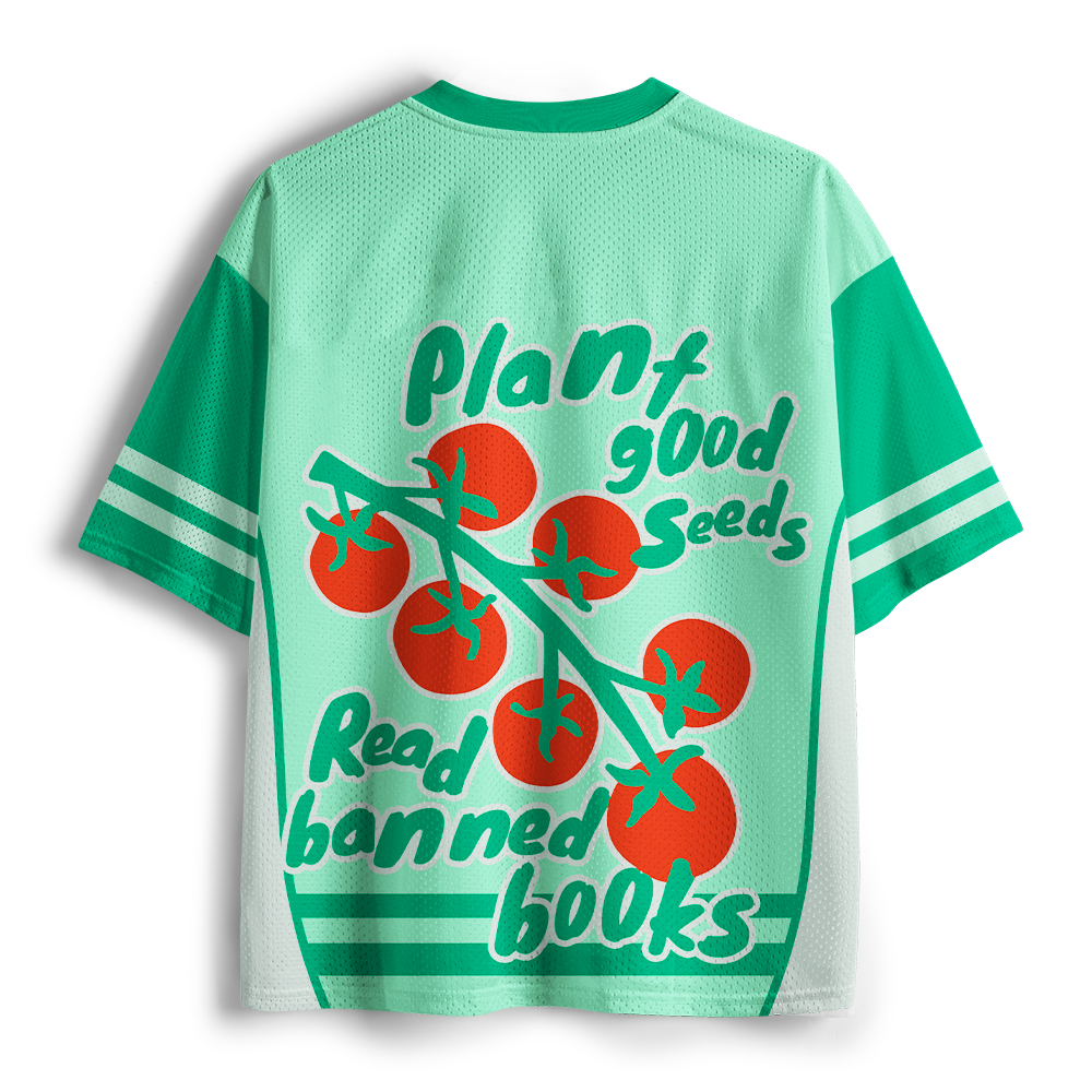 Pagewings Banned Books Unisex Mesh Jersey
