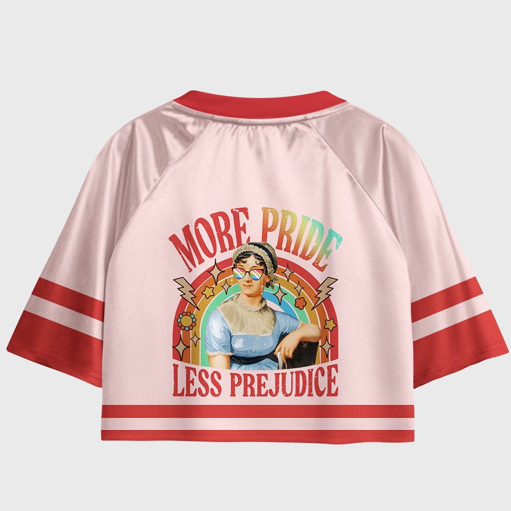 Pagewings More Pride Less Prejudice Women's Cropped Jersey