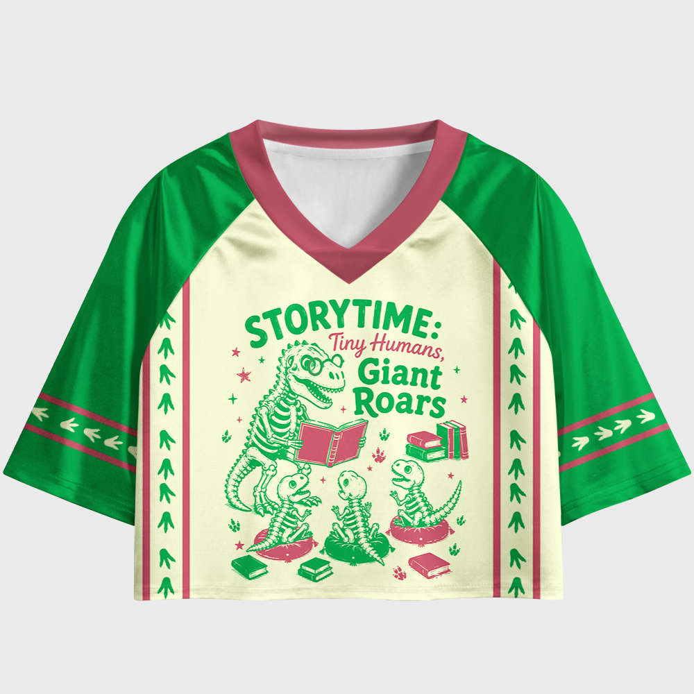 Pagewings Storytime Women's Cropped Jersey
