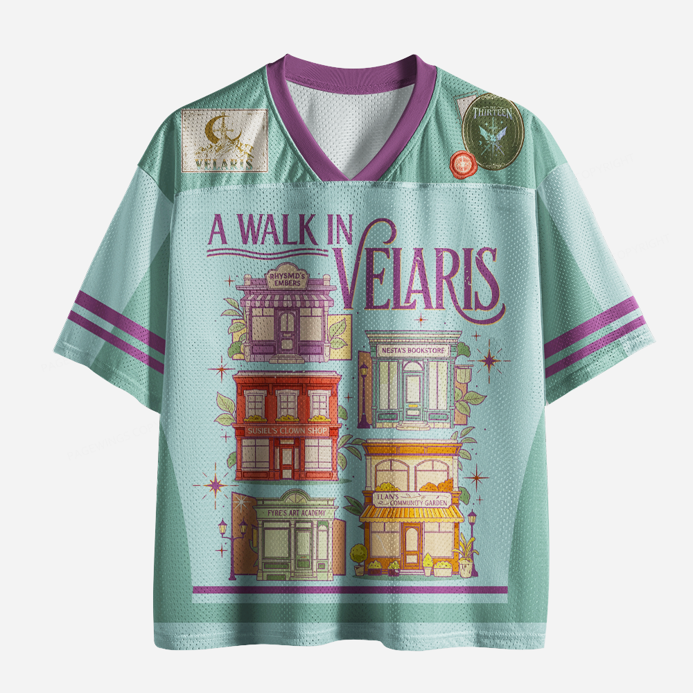 Pagewings Fantasy Novel Lover Unisex Mesh Jersey