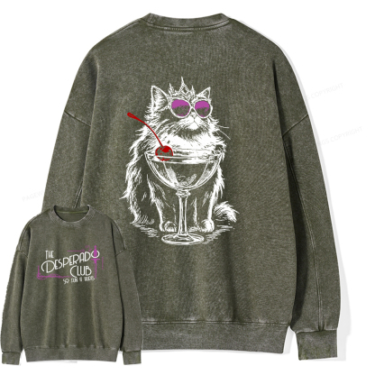 Pagewings Desperado Club15506 Read Unisex Washed Sweatshirt