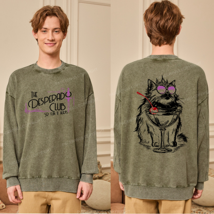 Pagewings Desperado Club15506 Read Unisex Washed Sweatshirt