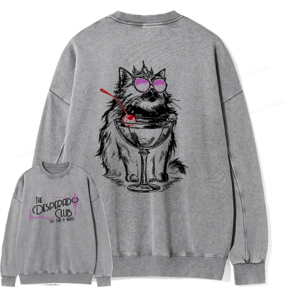 Pagewings Desperado Club15506 Read Unisex Washed Sweatshirt