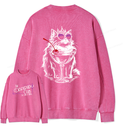 Pagewings Desperado Club15506 Read Unisex Washed Sweatshirt