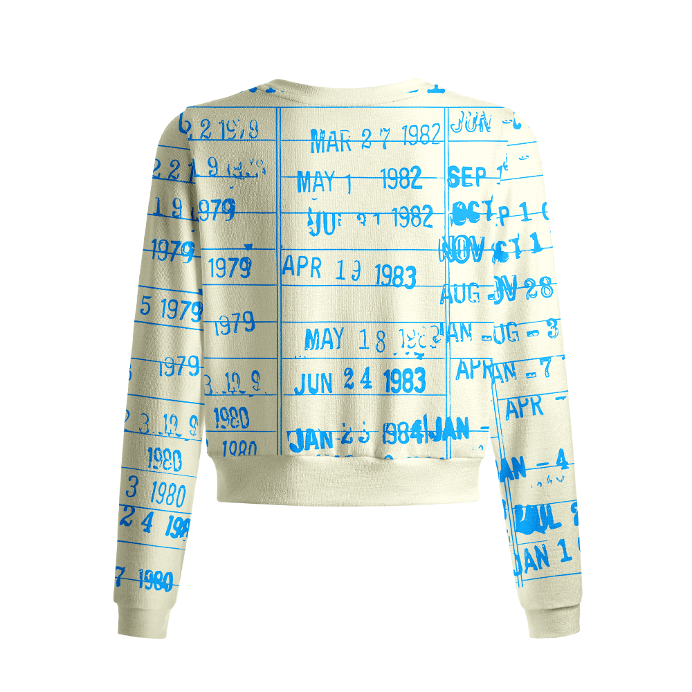 Pagewings Library Card Crew Neck Cardigan Sweaters