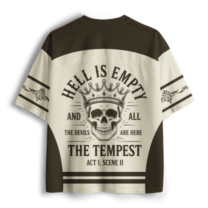 Pagewings Hell Is Empty Unisex Mesh Jersey