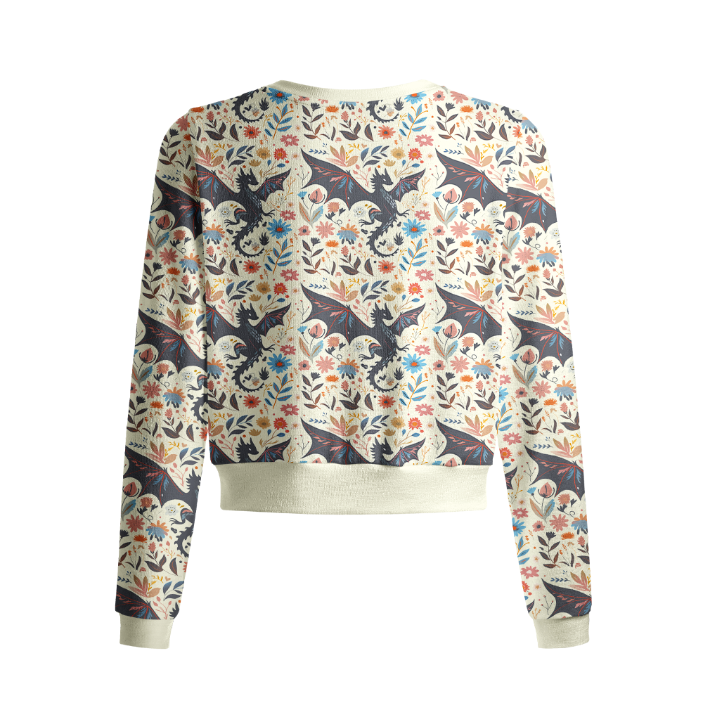 Pagewings Fantasy Book Lover Crew Neck Cardigan Sweaters