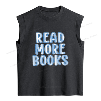 Pagewings Read More Books Women's Washed Tank Top