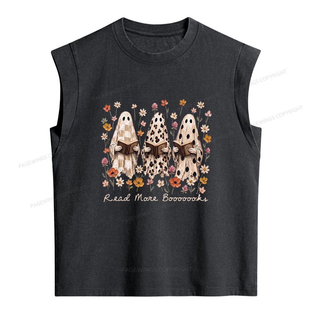 Pagewings Wildflowers Ghost Women's Washed Tank Top