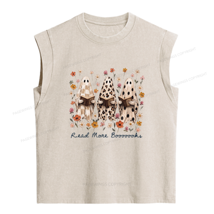 Pagewings Wildflowers Ghost Women's Washed Tank Top