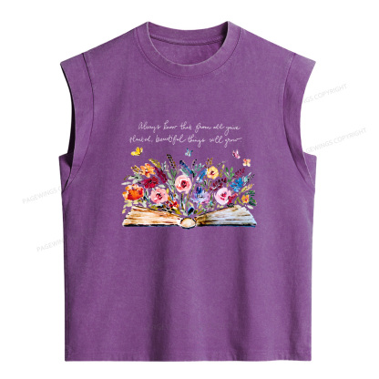 Pagewings You’ve Planted Beautiful Things Women's Washed Tank Top