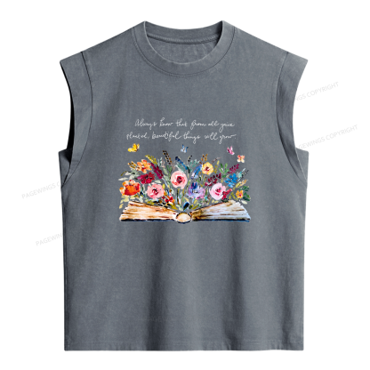 Pagewings You’ve Planted Beautiful Things Women's Washed Tank Top