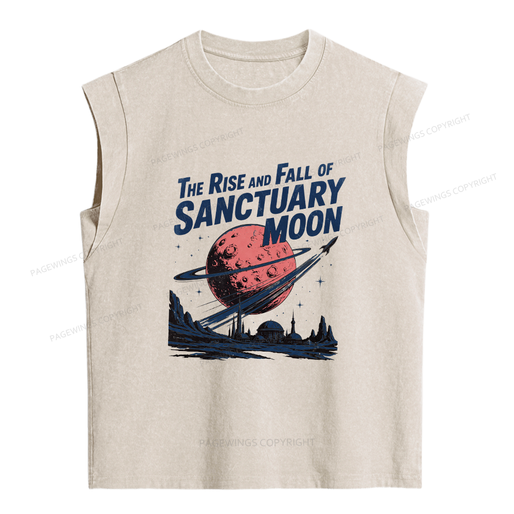 Pagewings Sci Fi Book Lover Women's Washed Tank Top