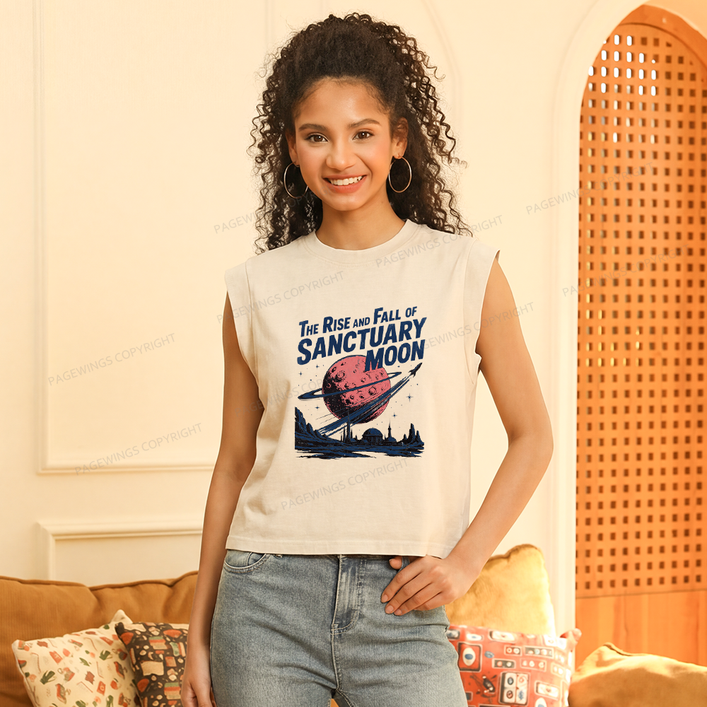 Pagewings Sci Fi Book Lover Women's Washed Tank Top