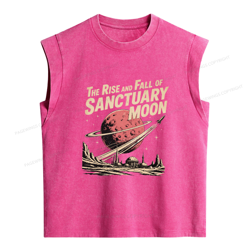 Pagewings Sci Fi Book Lover Women's Washed Tank Top