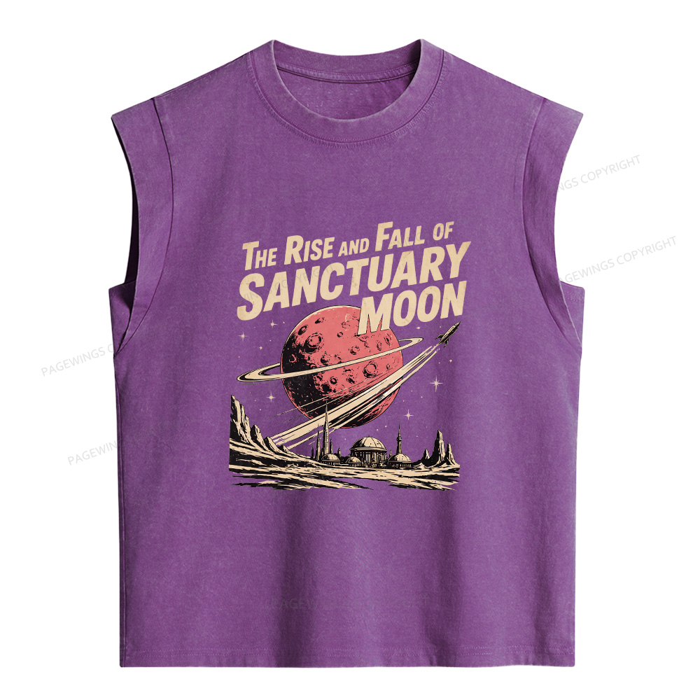 Pagewings Sci Fi Book Lover Women's Washed Tank Top