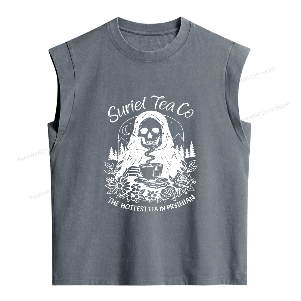 Pagewings Reading Fantasy Bookish Women's Washed Tank Top
