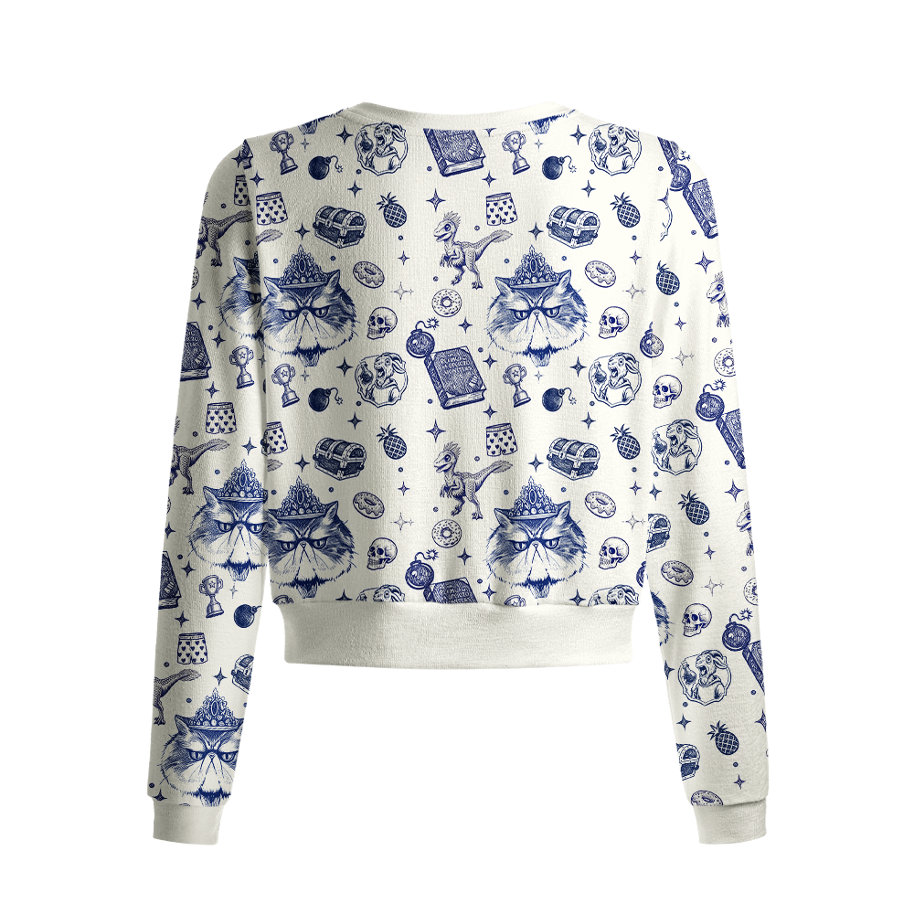 Pagewings Sci Fi Book Lover Crew Neck Cardigan Sweaters