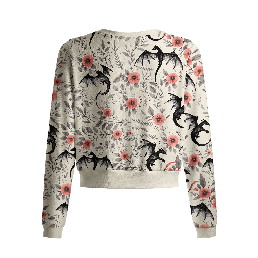 Pagewings Fantasy Book Lover Crew Neck Cardigan Sweaters