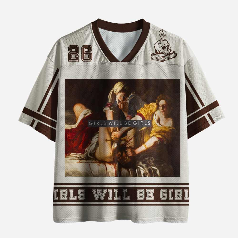 Pagewings Girls Will Be Girls Unisex Mesh Jersey
