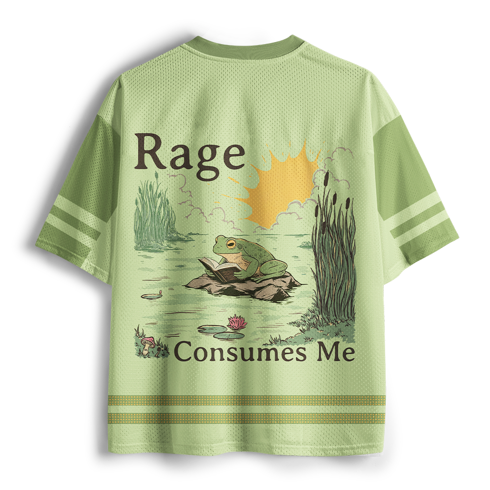 Pagewings Rage Consumes Me Unisex Mesh Jersey