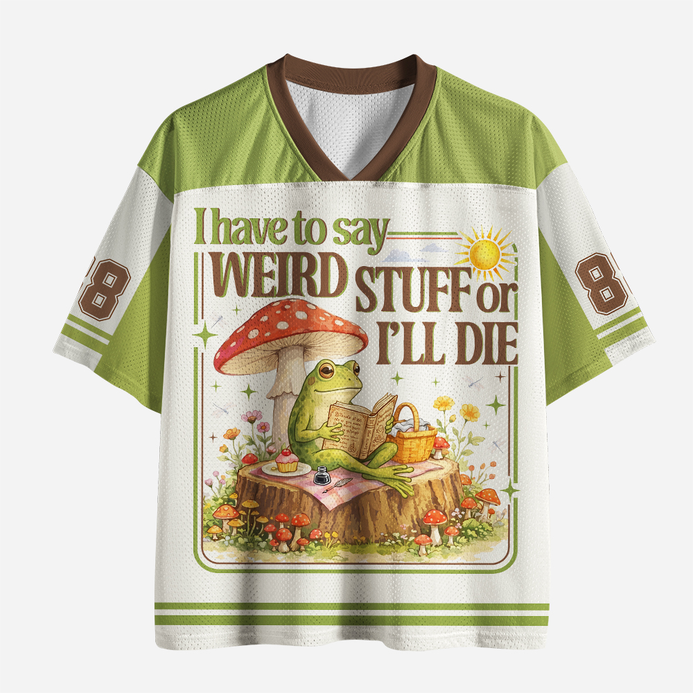 Pagewings I Have To Say Weird  Unisex Mesh Jersey