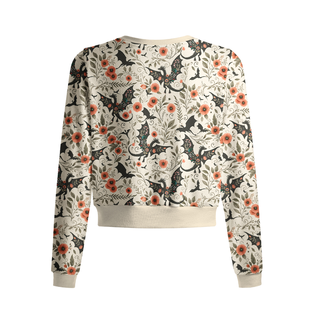 Pagewings Fantasy Book Lover Crew Neck Cardigan Sweaters
