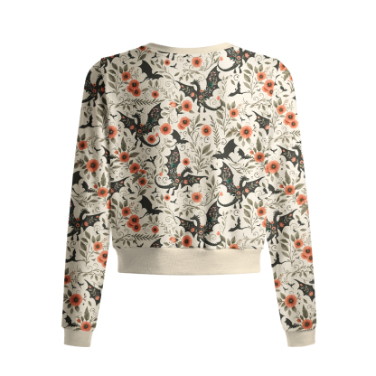Pagewings Fantasy Book Lover Crew Neck Cardigan Sweaters