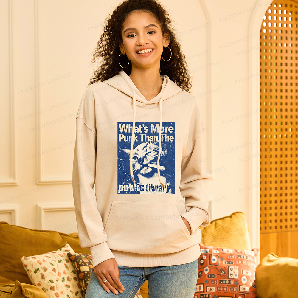 Pagewings What's More Punk Than The Public Library Unisex Classic Hoodie