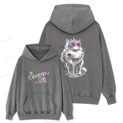 Pagewings Desperado Club15506 Book Unisex Washed Hoodie