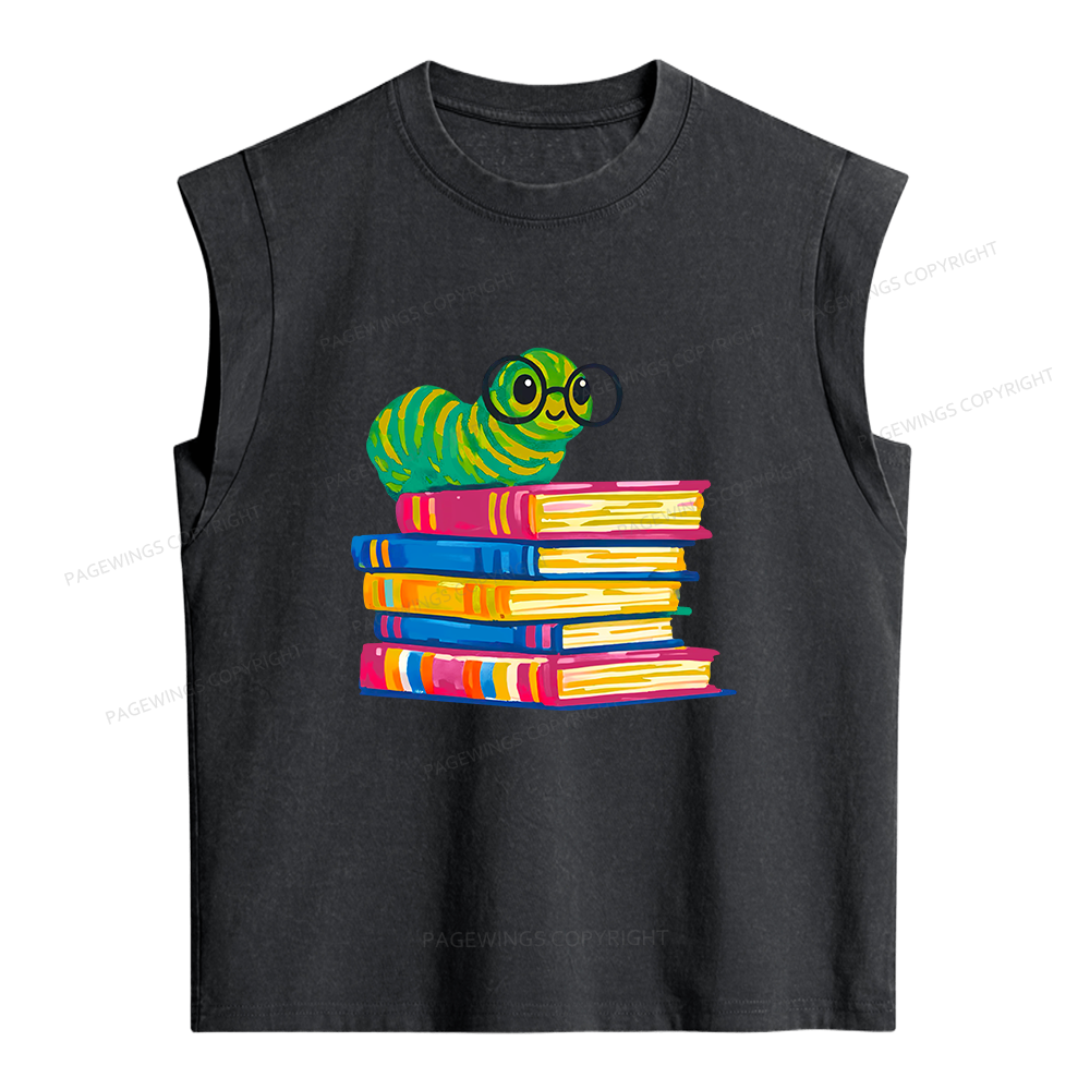 Pagewings Bookworm Women's Washed Tank Top