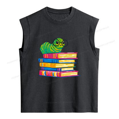 Pagewings Bookworm Women's Washed Tank Top