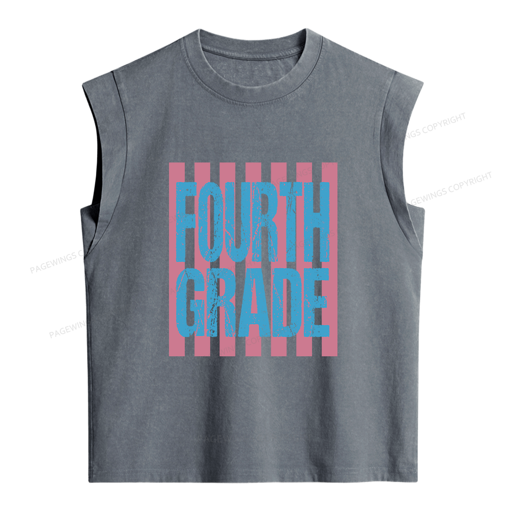 Pagewings Personalized First Day Of School Women's Washed Tank Top