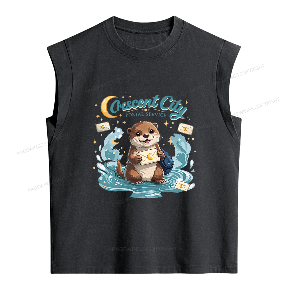 Pagewings Fantasy Book Lover Women's Washed Tank Top