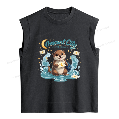 Pagewings Fantasy Book Lover Women's Washed Tank Top