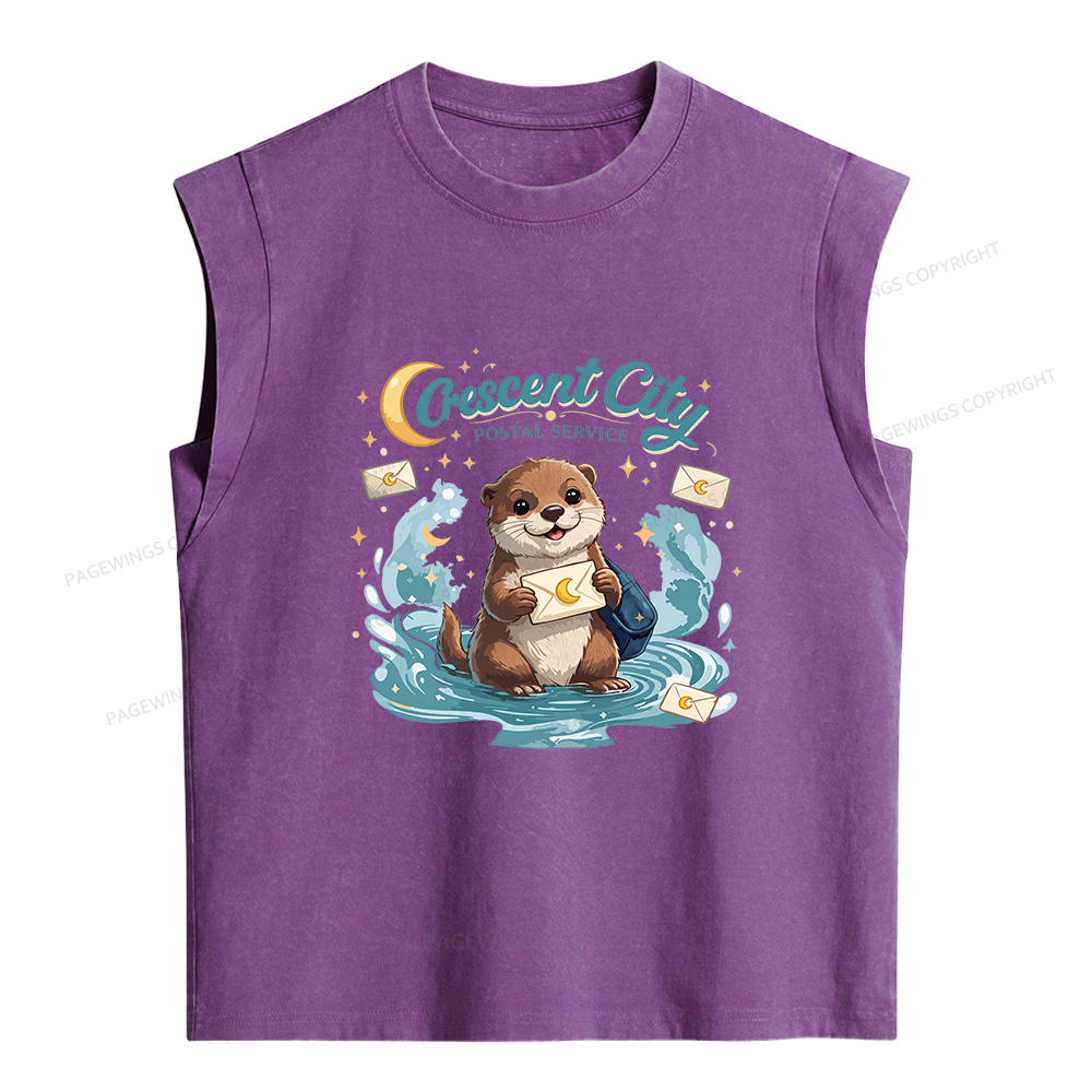 Pagewings Fantasy Book Lover Women's Washed Tank Top