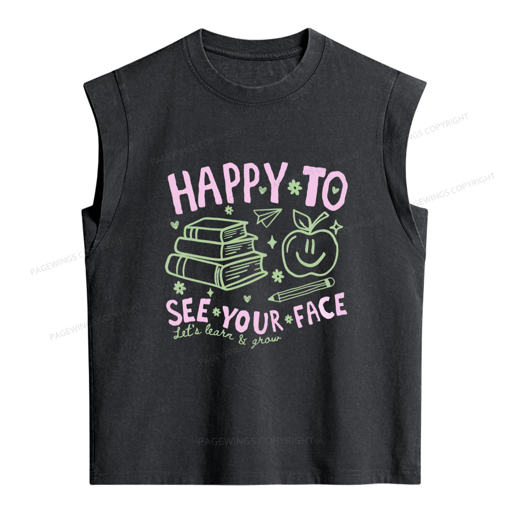 Pagewings Back to School Women's Washed Tank Top