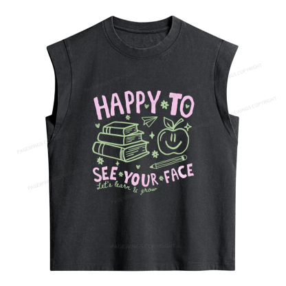 Pagewings Back to School Women's Washed Tank Top