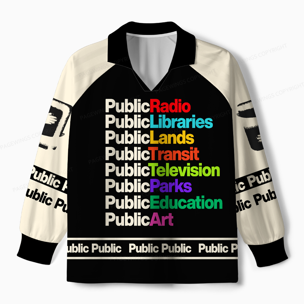 Pagewings We Need Are Public Libraries Unisex Long Sleeve Jersey
