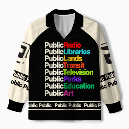 Pagewings We Need Are Public Libraries Unisex Long Sleeve Jersey
