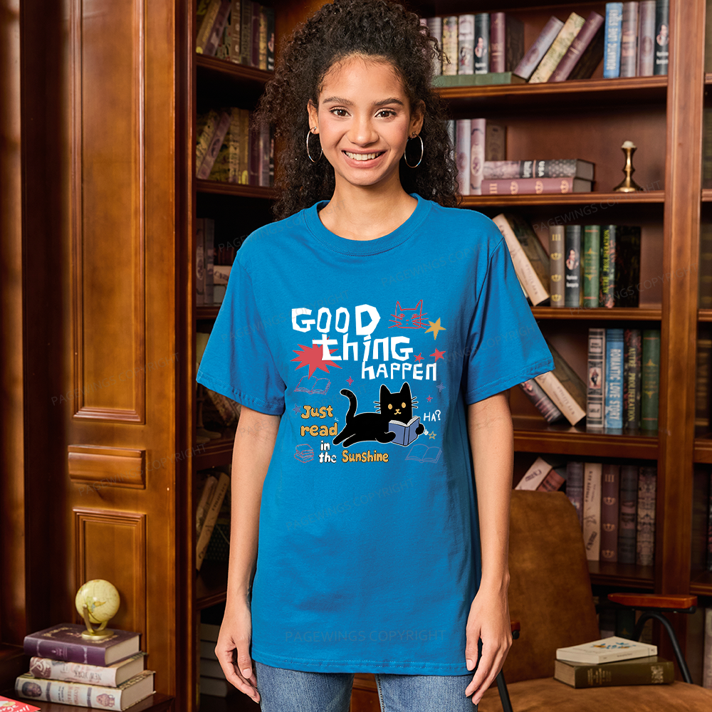 Pagewing Good Thing Happen Weird16286 Bookish Unisex Classic T-shirt