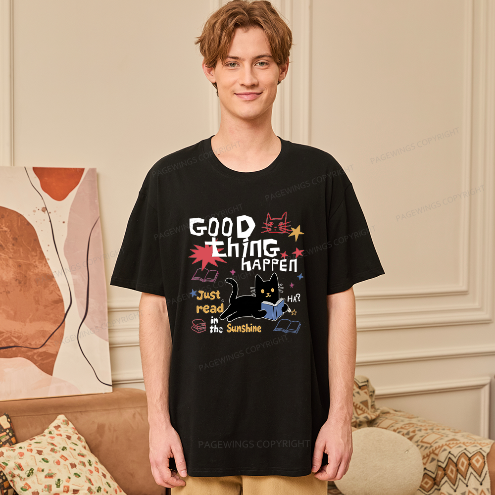 Pagewing Good Thing Happen Weird16286 Bookish Unisex Classic T-shirt