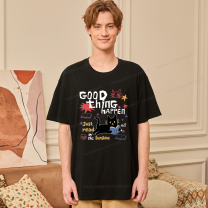Pagewing Good Thing Happen Weird16286 Bookish Unisex Classic T-shirt