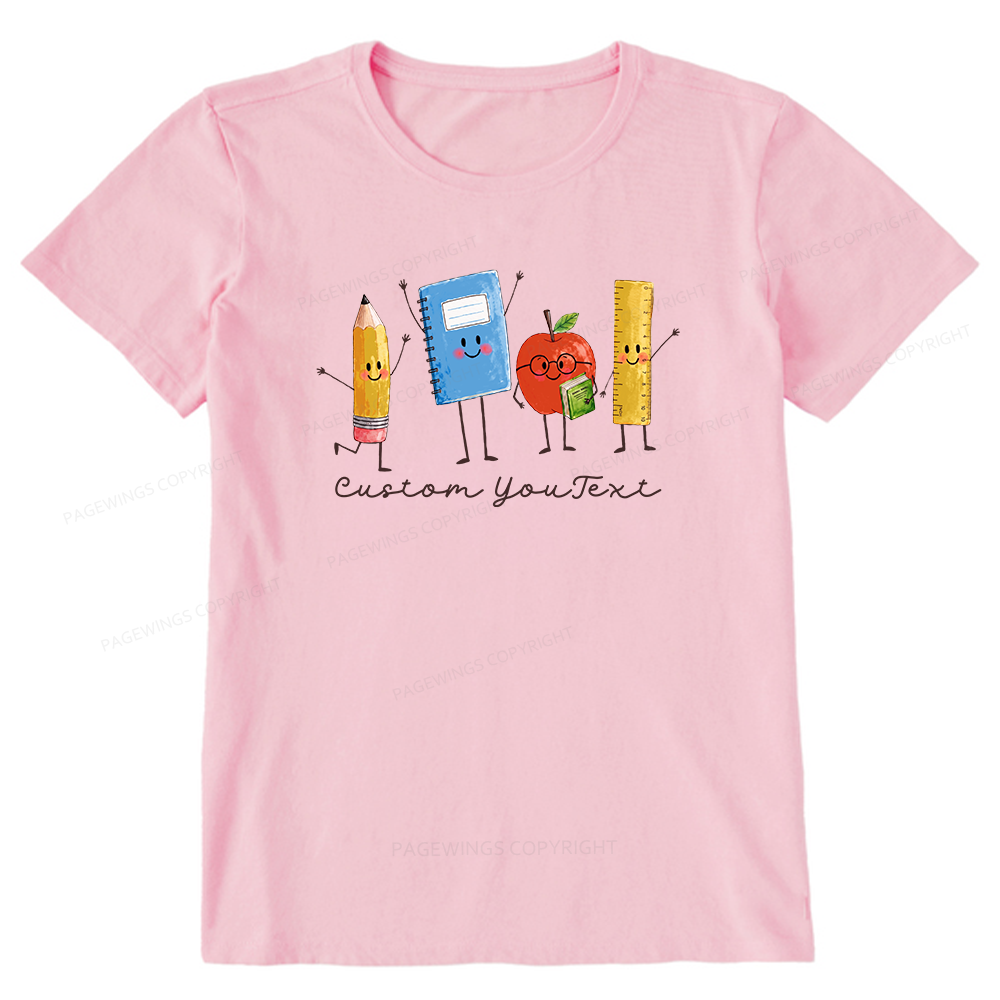 Pagewing Personalized Back to School Unisex Washed T-shirt16214 Bookish Unisex Classic T-shirt