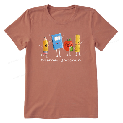 Pagewing Personalized Back to School Unisex Washed T-shirt16214 Bookish Unisex Classic T-shirt