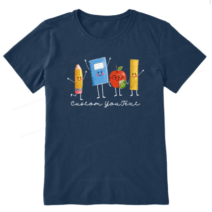 Pagewing Personalized Back to School Unisex Washed T-shirt16214 Bookish Unisex Classic T-shirt