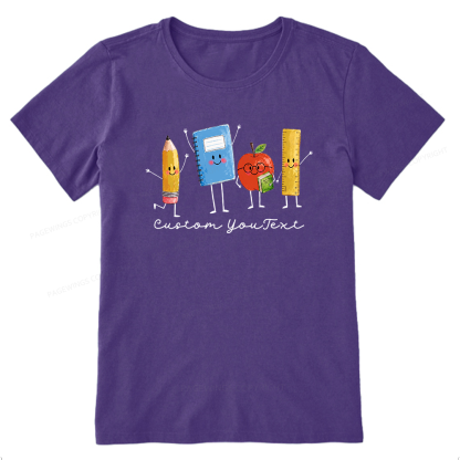Pagewing Personalized Back to School Unisex Washed T-shirt16214 Bookish Unisex Classic T-shirt